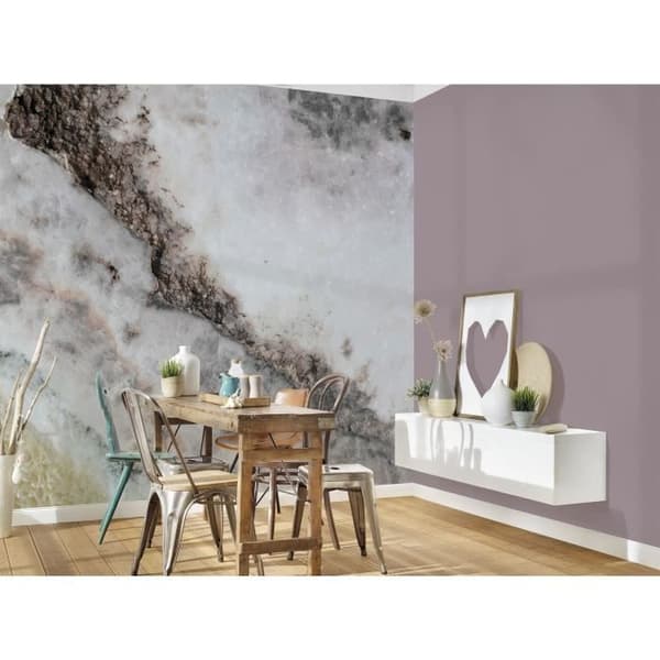 Fototapet Marmor M1-No.60486 digitaltryck vit svart stenutseende