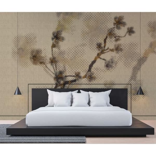 Tapet körsbärsblommor M1-No.60969 Digitaltryck Beige Brun Blommor
