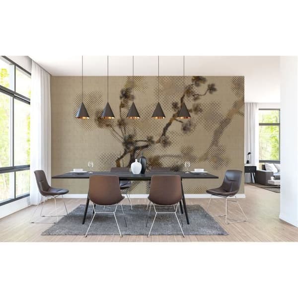 Tapet körsbärsblommor M1-No.60969 Digitaltryck Beige Brun Blommor