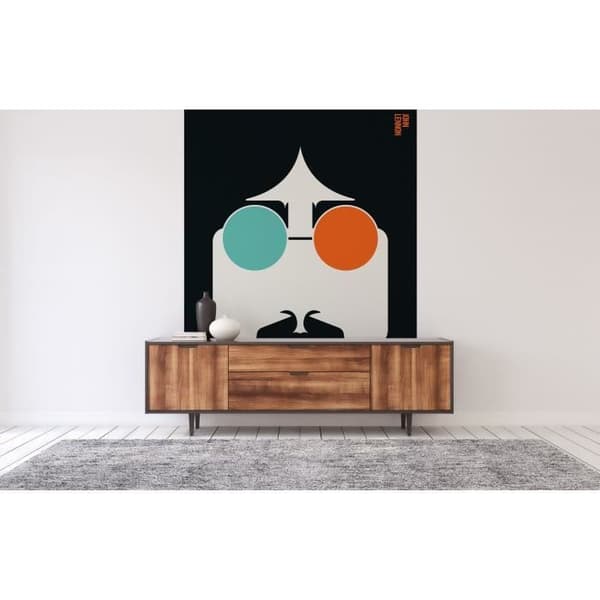 Modern fototapet M1-No.61104 - Tadessi - Digitaltryck - Orange - Blå - Retro - Lennon