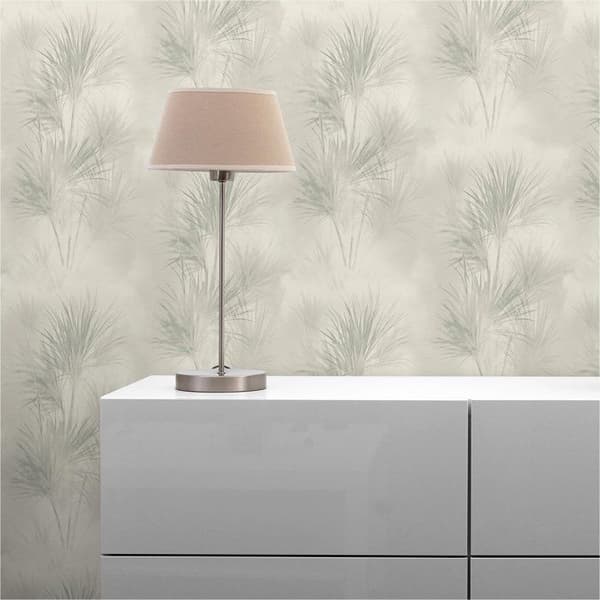 Tapet Löv Aleix M1-No.2969 Non-vävd Tapet Grå Natur Blommig
