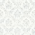 Miniatyrbild 2 av 5: Barocktapet Gioele M1-No.2188 Vit Silver Klassisk Barock Ornament