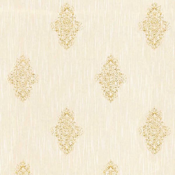 Barocktapet Gioele M1-No.2262 Crème Guld Klassisk Barock Ornament