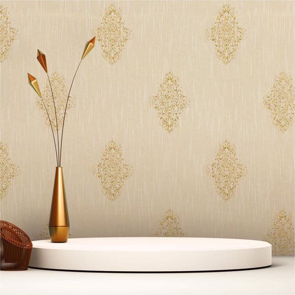 Barocktapet Gioele M1-No.2262 Crème Guld Klassisk Barock Ornament