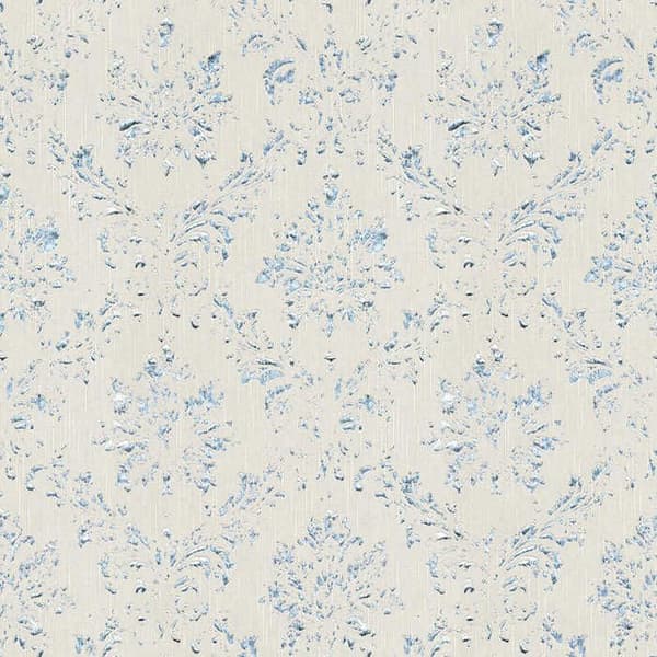 Barocktapet Gioele M1-No.2189 Grå Silver Klassisk Barock Ornament