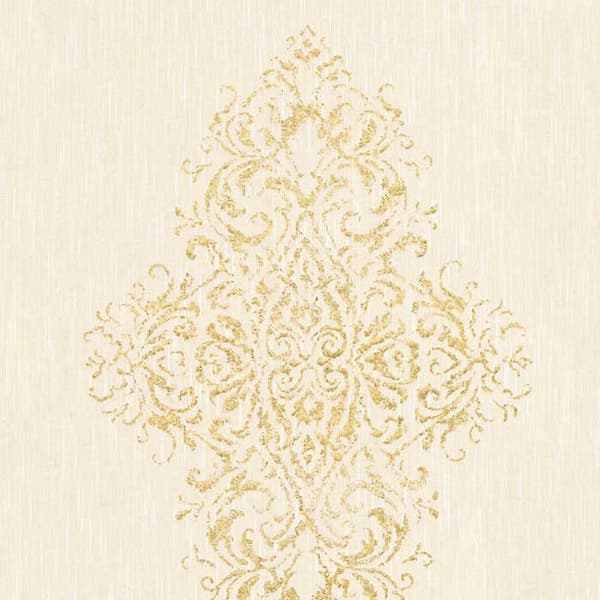 Barocktapet Gioele M1-No.2258 Kräm Guld Klassisk Barock Ornament