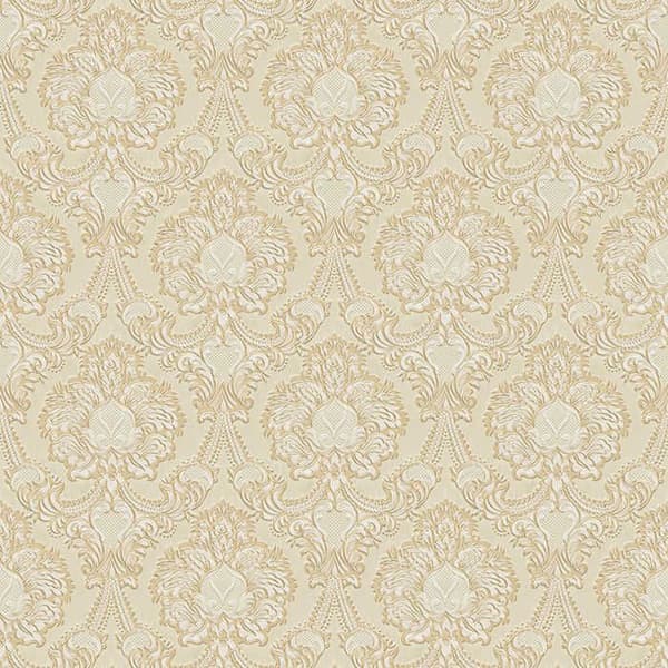 Barocktapet Gioele M1-No.2235 Pappers tapet Guldbeige Ornament