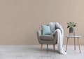 Miniatyrbild 3 av 3: Enfärgad tapet M1-No.3601 Non-woven tapet Beige Enfärgad tapet