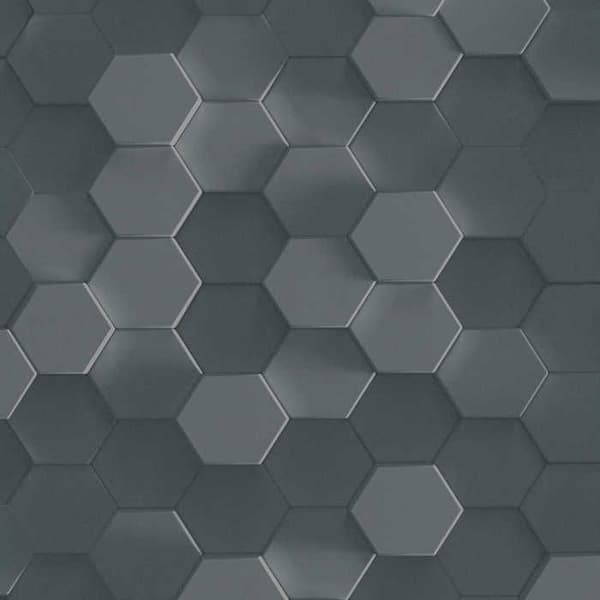Tapet 3D Effekt Leonardo M1-No.3565 Grå 3D Geometriskt Tapet