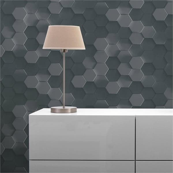Tapet 3D Effekt Leonardo M1-No.3565 Grå 3D Geometriskt Tapet