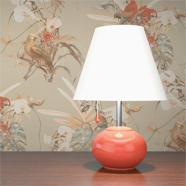 Papper Tapet Djur Gino M1-No.3570 Orange Beige Fåglar Natur Blommig