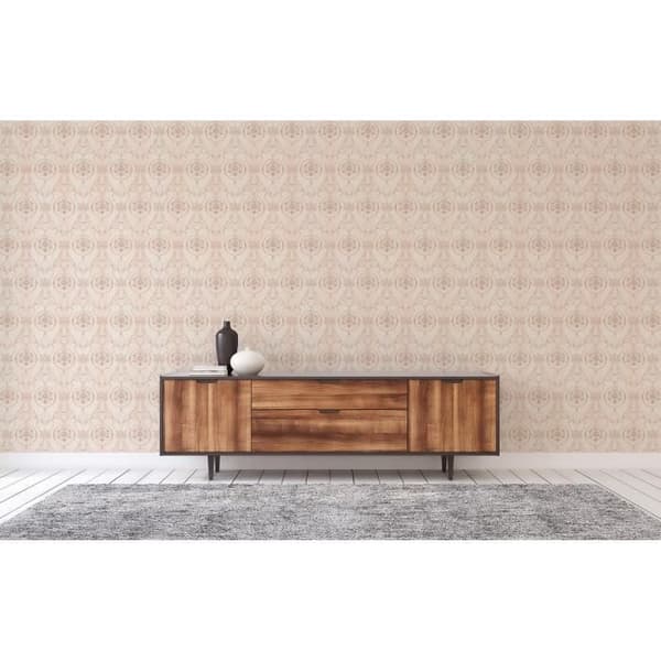 Jacopo barocktapet M1-No.2335 | Non-woven tapet | Grädde | Koppar | Prydnad | Klassisk