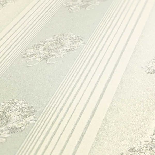 Tapet Ränder Nino M1-No.2339 Grå Klassisk Barock Ornament