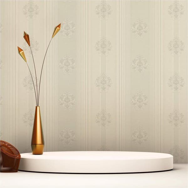 Tapet Ränder Nino M1-No.2339 Grå Klassisk Barock Ornament