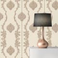 Miniatyrbild 1 av 4: Barocktapet Alessia M1-No.2514 | Non-woven tapet | Brons | Brun | Prydnad | Klassisk