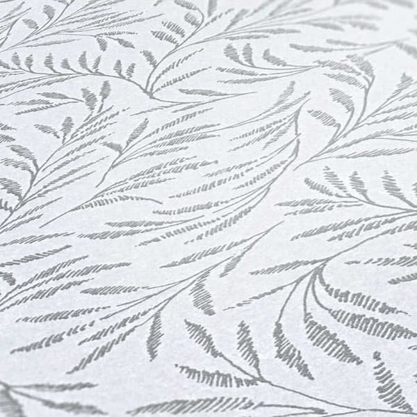 Papier Tapet Blad M1-No.2348 Grå Grenar Natur Blomster