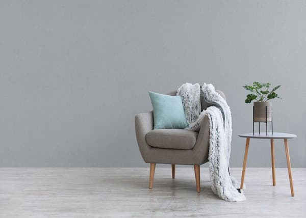 Enfärgat Tapet M1-No.2393 Non-woven Tapet Grå Enfärgad Tapet