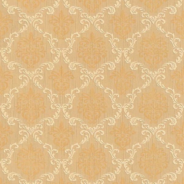 Barocktapet Samuel M1-No.3782 Orange Beige Klassisk Barock