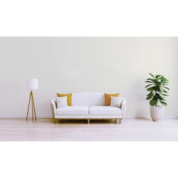 Enfärgad tapet M1-No.2464 | Non-woven tapet | Vit | Unicolor