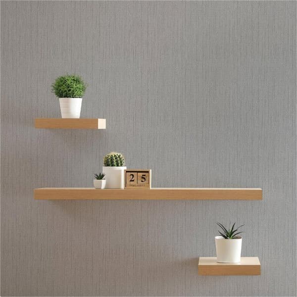 Enfärgad tapet M1-No.2499 Non-woven tapet Grå enfärgad tapet