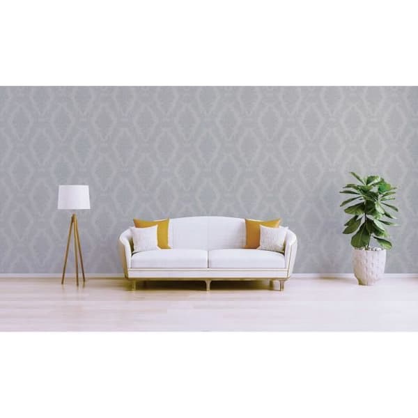 Barocktapet Nicolo M1-No.3715 | Fiberpapper | Grå | Klassiker | Herrgård