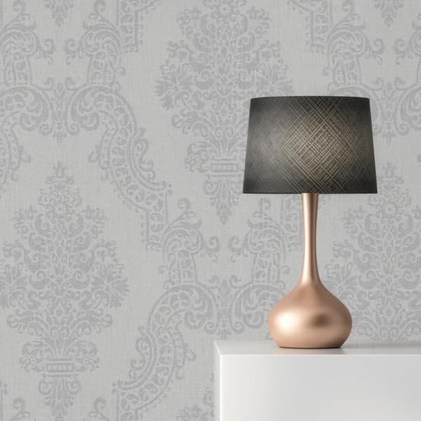 Barocktapet Nicolo M1-No.3715 | Fiberpapper | Grå | Klassiker | Herrgård