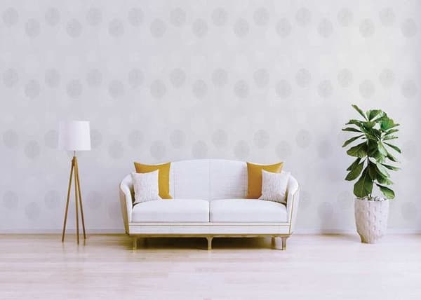 Tapet Punkter Cirklar Luigi M1-No.3723 Crème med Geometriska Prickar