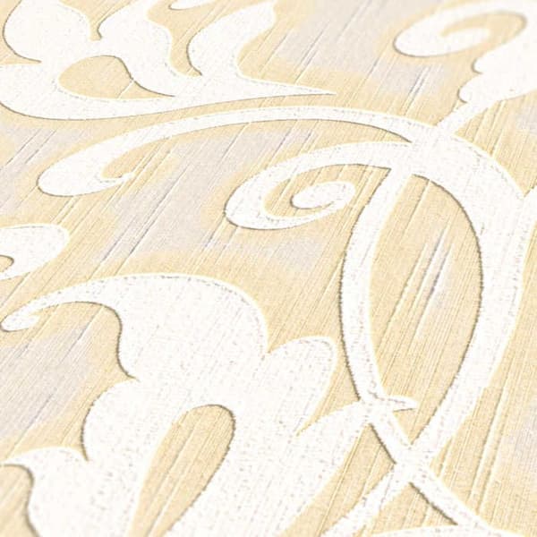 Barocktapet Nicolo M1-No.3769 Kräm Beige Klassisk Barock