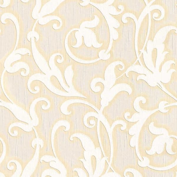 Barocktapet Nicolo M1-No.3769 Kräm Beige Klassisk Barock
