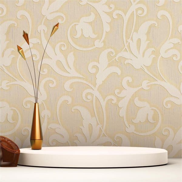 Barocktapet Nicolo M1-No.3769 Kräm Beige Klassisk Barock