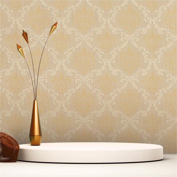 Barocktapet Samuel M1-No.3781 Beige Gul Klassisk Barock