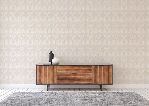 Barocktapet Nicolo M1-No.3779 Beige Crème Klassisk Barock