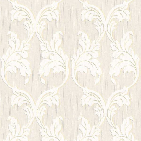 Barocktapet Nicolo M1-No.3779 Beige Crème Klassisk Barock