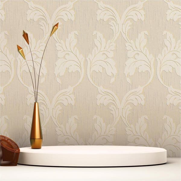 Barocktapet Nicolo M1-No.3779 Beige Crème Klassisk Barock