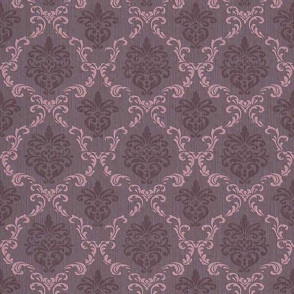 Barocktapet Samuel M1-No.3784 Lila Metallisk Klassisk Barock