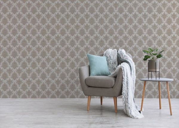 Barocktapet Samuel M1-No.3785 Taupe Barock Klassisk