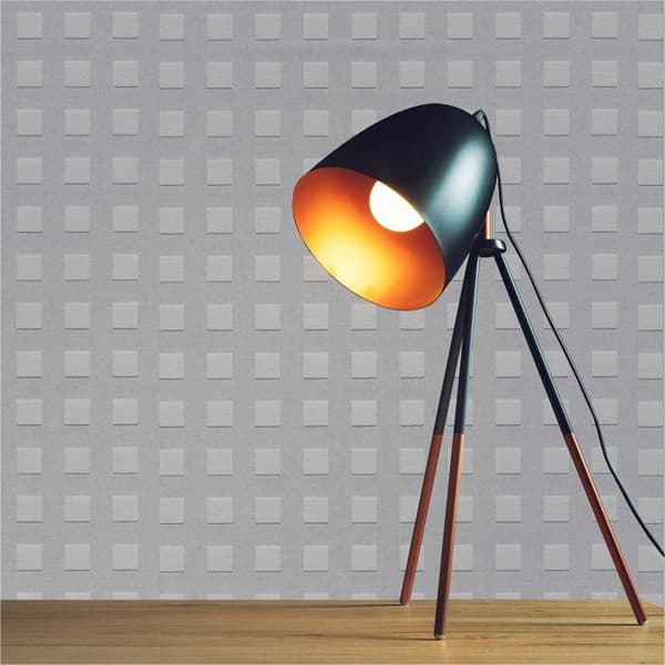 Grafiskt Tapet Tino M1-No.2440 Att måla Vit Geometrisk 3D Effekt