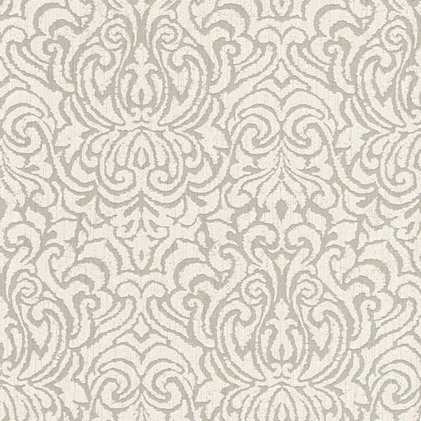 Papier Peint Baroque Alessia M1-No.3843 Beige Crème Klassisk Baroque Ornament