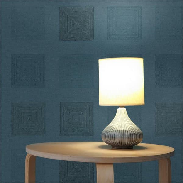 Grafiskt Tapet Carlo M1-No.2886 Blå Geometrisk Fyrkant
