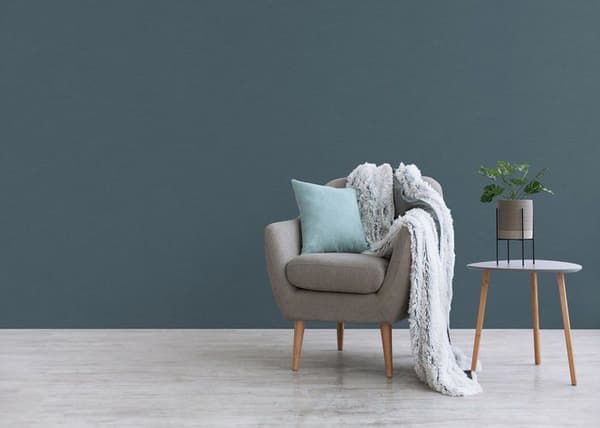 Enfärgad tapet M1-No.2913 Non-woven tapet Blå enfärgad tapet