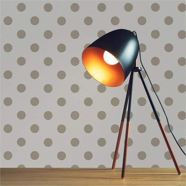 Tapet Prickar Cirklar Carmela M1-No.2793 Beige med Geometriska Mönster