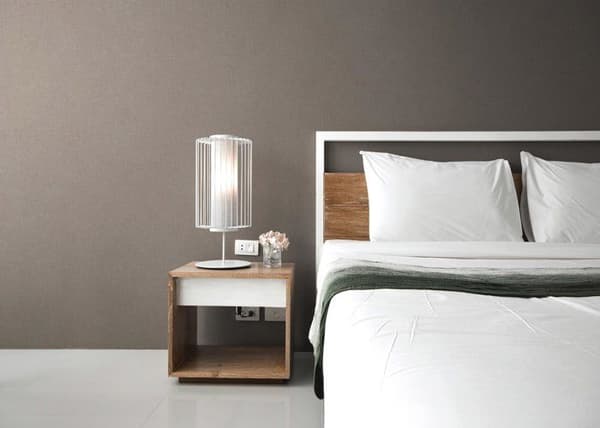 Enfärgad tapet M1-No.2782 Vävd tapet Beige Enfärgad tapet