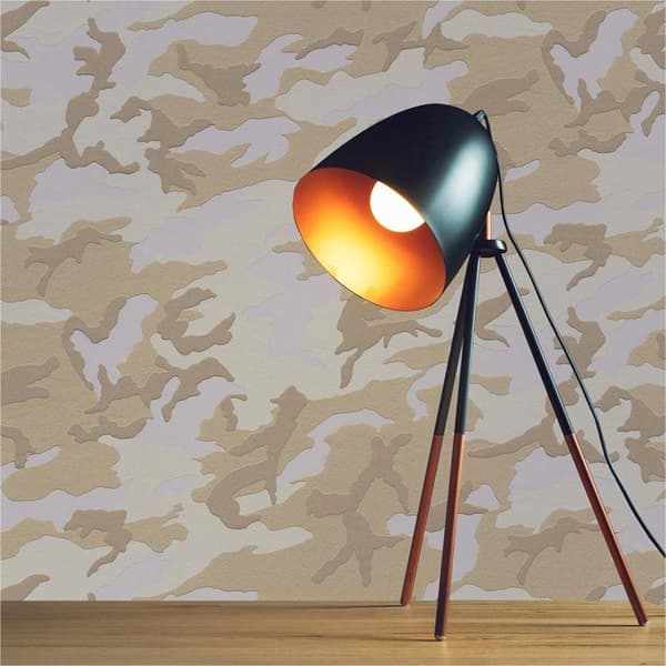 Tapet Barnrum M1-No.2796 Beige Tapet Tonåring Kamouflage