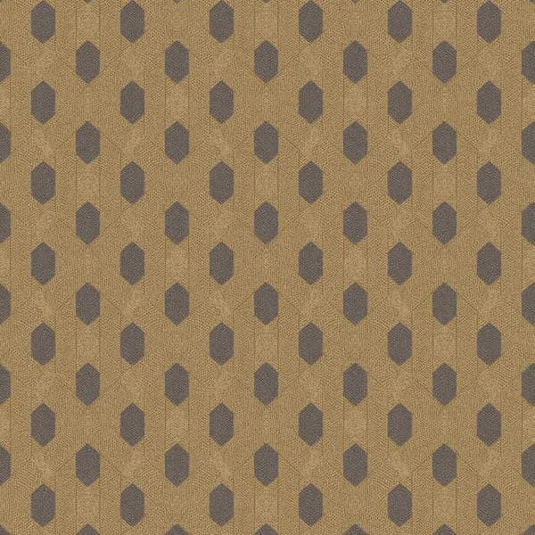 Vintage tapet M1-No.2826 | Fiberpapper | Brun | Retro
