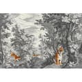 Miniatyrbild 1 av 3: Fototapet Tiger M1-No.61150 - Tadessi - Digitaltryck - Grå - Orange - Skog - Svart-Vit