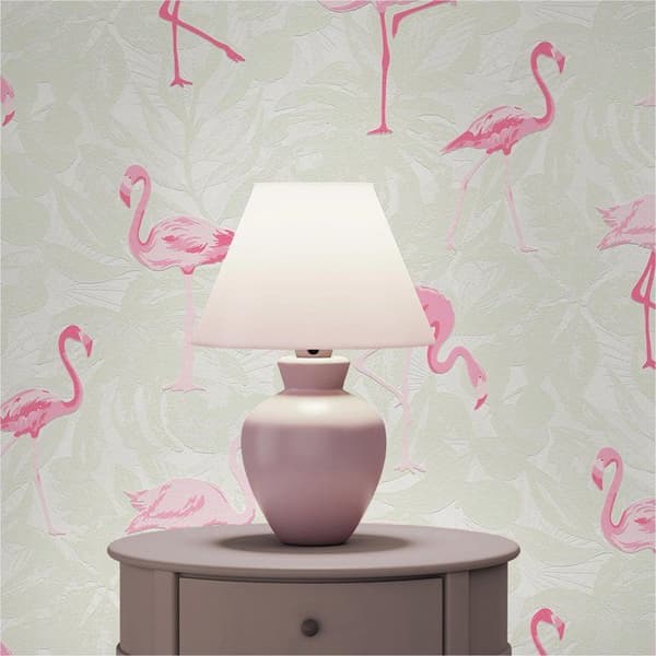 Tapet Djur Diego M1-No.2615 Rosa Kräm Flamingo Natur