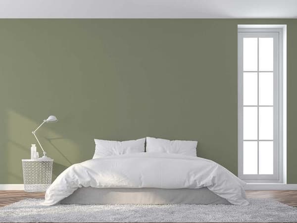 Enfärgad tapet M1-No.2717 Nonwoven tapet Grön enfärgad tapet