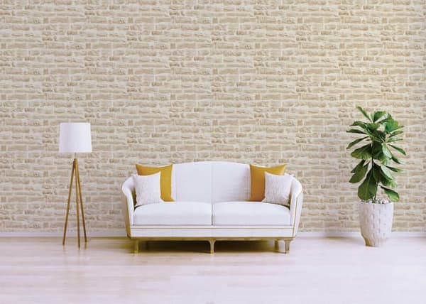 Tapet Pierre Dino M1-No.2591 Beige Crème Sten Mur Tegel