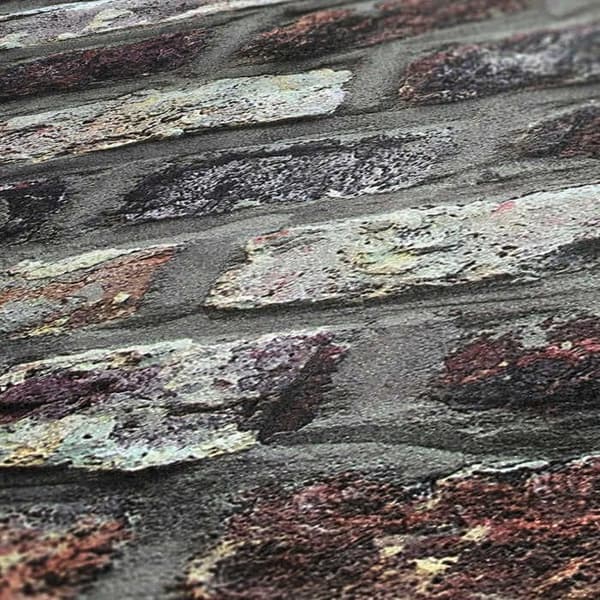 Tapet Pierre Luano M1-No.2661 Brun Grå Sten Mur Tegel