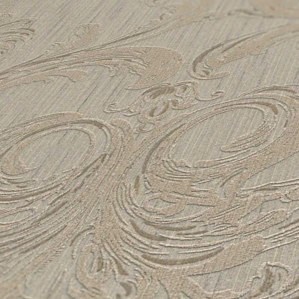 Tapet Ränder Lio M1-No.3860 Non-woven tapet Brun Barock Klassisk